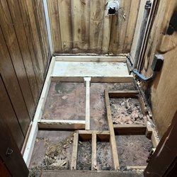 Brian Mann the HandyMann - added some minor framing to prepare for the subfloor