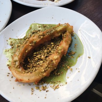 Xoco - Close up of glazed pistachio churro - Mexican Near Me - Chicago, Illinois