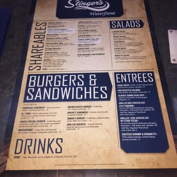 Stinger’s Waterfront - Menu - American Near Me - Ridley Park, Pennsylvania