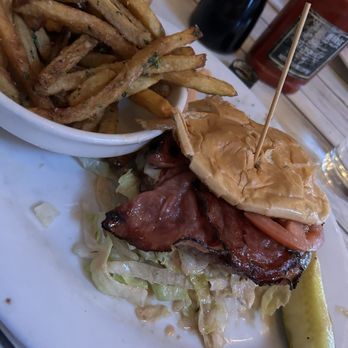 Back 40 Ranch House Grill - Back 40 Burger Parmesan Parsley French Fries - Bars Near Me - Heber City, Utah