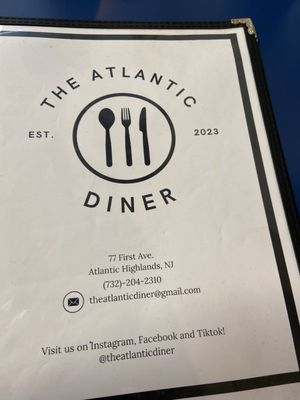 Menu photo 2 The Atlantic Diner Atlantic Highlands, NJ Menu photo 2 The Atlantic Diner Atlantic Highlands, NJ
