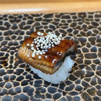 Kinzan Omakase - Barbecued eel with popcorn - Sushi Bars Near Me - New York, New York Kinzan Omakase - Barbecued eel with popcorn - Sushi Bars Near Me - New York, New York