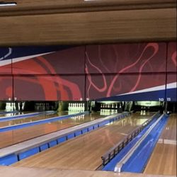 Midland Bowl - bumpers available for your little ones (or adults that didn't get blessed with the bowling gene, including myself!)