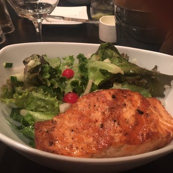 Home Restaurant - Salmon with a side garden salad! - New American Near Me - Marble Hill, Georgia Home Restaurant - Salmon with a side garden salad! - New American Near Me - Marble Hill, Georgia