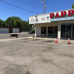 Pappy's - Outside view. Private parking lot