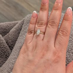 Diamond International Center - Custom marquis ring
