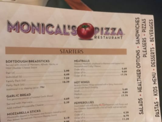 Menu photo 3 Monical's Pizza Manteno, IL Menu photo 3 Monical's Pizza Manteno, IL