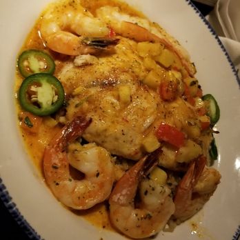 Red Lobster - Tilapia with shrimp entree - best thing on the menu - Seafood Near Me - Gastonia, North Carolina Red Lobster - Tilapia with shrimp entree - best thing on the menu - Seafood Near Me - Gastonia, North Carolina
