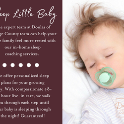 Doulas of Orange County - Customized in-home sleep training services help you and your baby get more sleep!