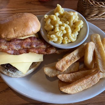 Cracker Barrel Old Country Store - Bacon Cheeseburger, Mac and Cheese and Steak Fries - American Near Me - Evansville, Indiana Cracker Barrel Old Country Store - Bacon Cheeseburger, Mac and Cheese and Steak Fries - American Near Me - Evansville, Indiana