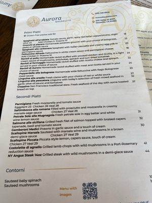 Menu photo 3 Aurora Sausalito Sausalito, CA Menu photo 3 Aurora Sausalito Sausalito, CA