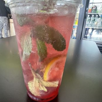 In House Coffee - Strawberry and pomegranate mojito - Coffee & Tea Near Me - Worcester, Massachusetts In House Coffee - Strawberry and pomegranate mojito - Coffee & Tea Near Me - Worcester, Massachusetts