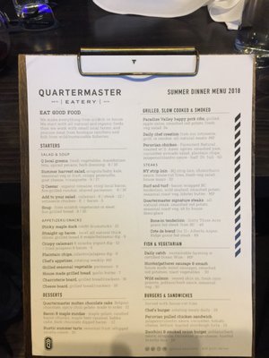 Menu photo 2 Quartermaster Eatery Revelstoke, BC