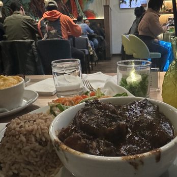 Konoko Restaurant - Oxtail with rice and peas - Caribbean Near Me - White Marsh, Maryland