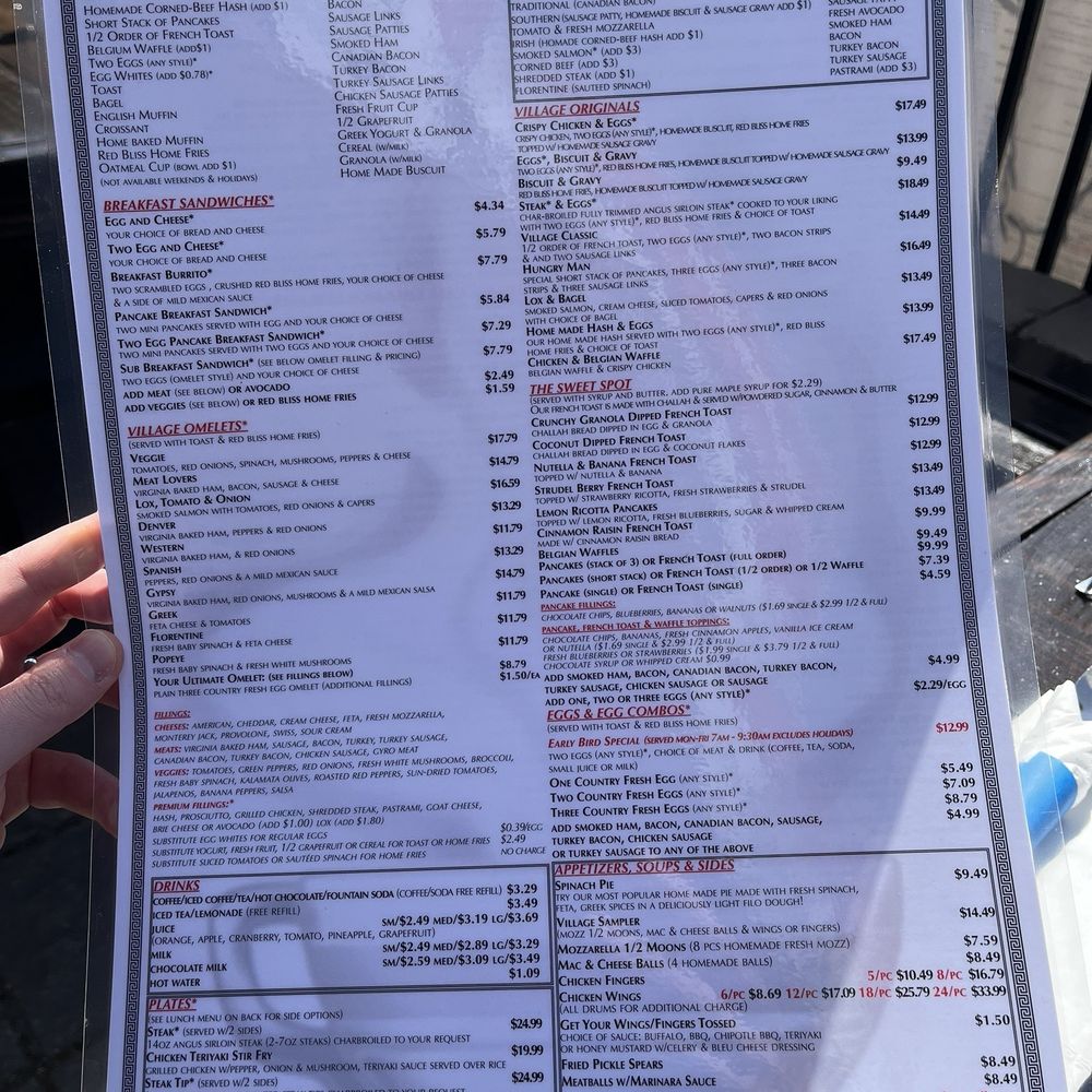 Village Cafe - Breakfast menu - Breakfast & Brunch Near Me - Newton, Massachusetts Village Cafe - Breakfast menu - Breakfast & Brunch Near Me - Newton, Massachusetts