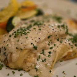 Sweet Basil Bistro - Lobster lasagna....very delicious!