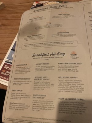 Menu photo 2 Cracker Barrel Old Country Store York, PA Menu photo 2 Cracker Barrel Old Country Store York, PA