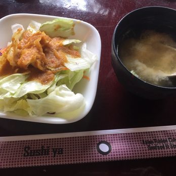 Sushi Ya - Salad and miso soup - Sushi Bars Near Me - East Lansing, Michigan Sushi Ya - Salad and miso soup - Sushi Bars Near Me - East Lansing, Michigan