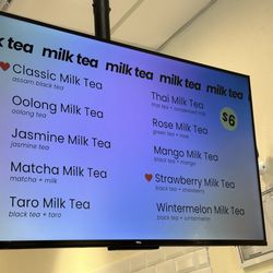 Jodo Tea - Milk tea menu 4/19/24