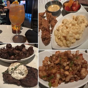 Firebirds Wood Fired Grill - Sangria / Kids Chicken Fingers with Mac & cheese / Steak & Mushrooms / Crispy Cauliflower. - Steakhouses Near Me - Gilbert, Arizona