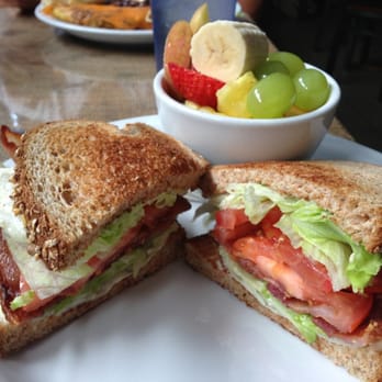 Crossroads Cafe - BLT on wheat w side of fresh fruit - Cafes Near Me - Joshua Tree, California