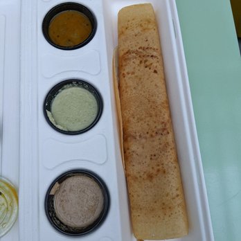Madras Dosa - Dosa filled with ground chicken - Indian Near Me - Boston, Massachusetts