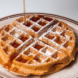 Al's Grill Spanish Food and Fried Chicken - Belgian Waffle with Syrup