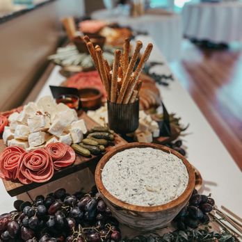 The Grazer - a long table with a variety of appetizers - Caterers Near Me - Auburn, Alabama