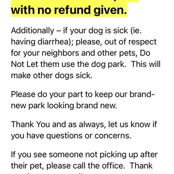 Campground USA - Example of rude communication from the office. Telling guests to tell on each other is inappropriate. - RV Parks Near Me - Apache Junction, Arizona Campground USA - Example of rude communication from the office. Telling guests to tell on each other is inappropriate. - RV Parks Near Me - Apache Junction, Arizona