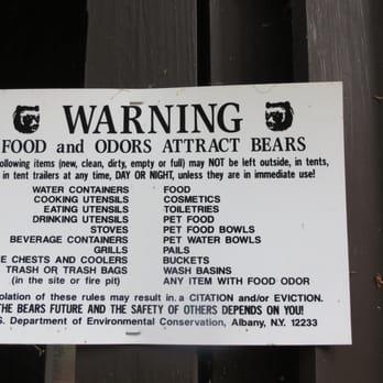 Kenneth L Wilson Campground - Bear warning - Campgrounds Near Me - Woodstock, New York Kenneth L Wilson Campground - Bear warning - Campgrounds Near Me - Woodstock, New York