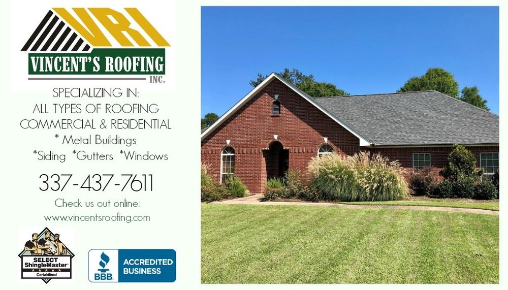 Slide of Vincent's Roofing