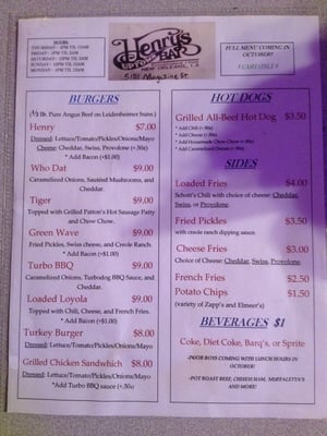 Menu photo 2 Henry's Uptown Bar New Orleans, LA Menu photo 2 Henry's Uptown Bar New Orleans, LA
