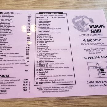 Dragon Sushi - Sushi Bars Near Me - Albuquerque, New Mexico Dragon Sushi - Sushi Bars Near Me - Albuquerque, New Mexico