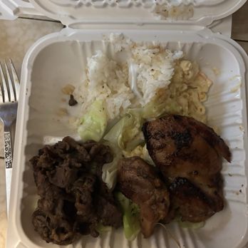 Ono Hawaiian BBQ - Teriyaki chicken and beef no sauce on it or on the side. So sad. I want tons of sauce on mine. - Barbeque Near Me - Temple City, California Ono Hawaiian BBQ - Teriyaki chicken and beef no sauce on it or on the side. So sad. I want tons of sauce on mine. - Barbeque Near Me - Temple City, California