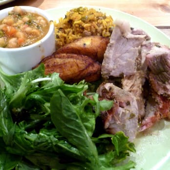 Parada 22 - PERNIL ASADO with rice special and HABICHUELAS BLANCAS (white beans) - 3.5 stars - Latin American Near Me - San Francisco, California