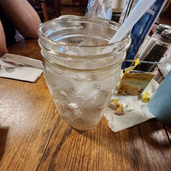 Red Rock Steakhouse & Bar - Mason jar water - Bars Near Me - Red Rock, Texas