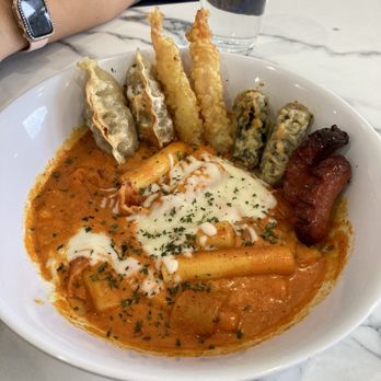 Bunsik - Rose Tteokbokki - Korean Near Me - Bellevue, Washington