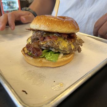 Edmond's Burgers & More - Bacon cheese burger - American Near Me - Plano, Texas Edmond's Burgers & More - Bacon cheese burger - American Near Me - Plano, Texas