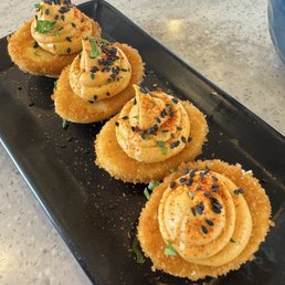 FRIED deviled eggs! FRIED deviled eggs!