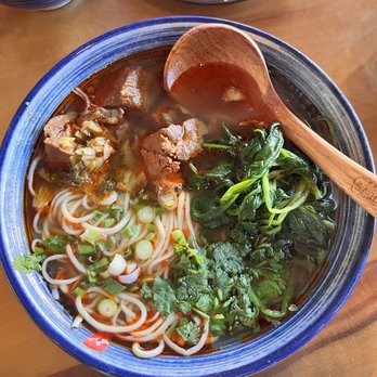Noodle St - Compare to Fullerton location beef noodle soup with light spice which was better on 7/1/22 - is asking for light spicy the move? - Noodles Near Me - Pasadena, California