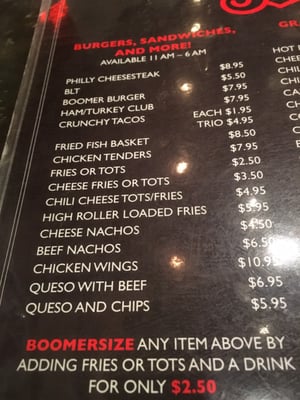 Menu photo 1 Boomer's Cafe Bossier City, LA Menu photo 1 Boomer's Cafe Bossier City, LA