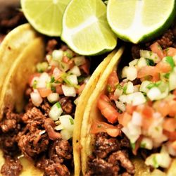 Papa Rog’s - Carne Asada street tacos with pico and lime