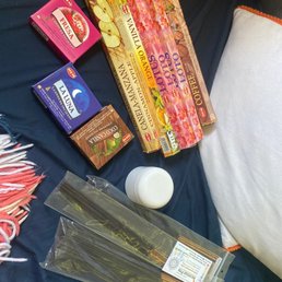 Incense sticks and cones and a lotion! Incense sticks and cones and a lotion!