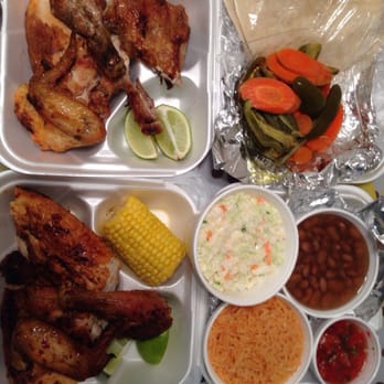 Pollos Puebla #1 - 4-piece chicken meals, top regular and bottom spicy. Ordered a side of spicy pickled veggies. Total $20.35 including tax. - Mexican Near Me - Pasadena, California Pollos Puebla #1 - 4-piece chicken meals, top regular and bottom spicy. Ordered a side of spicy pickled veggies. Total $20.35 including tax. - Mexican Near Me - Pasadena, California