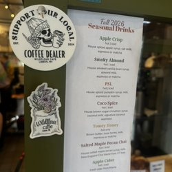 Seasonal menu