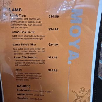 Moya Ethiopian Restaurant & Coffee - Lamb menu - Coffee & Tea Near Me - Seattle, Washington Moya Ethiopian Restaurant & Coffee - Lamb menu - Coffee & Tea Near Me - Seattle, Washington
