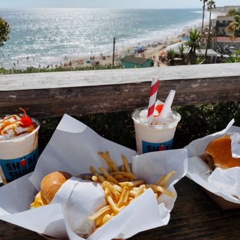 Crystal Cove Shake Shack - Burgers, fries, and the most delicious shakes overlooking the beautiful Crystal Cove beach. - American Near Me - Newport Coast, California