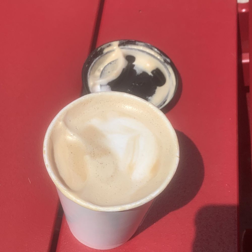 Crimson - I messed up the design on my latte with the lid. Delicious. - Coffee & Tea Near Me - Columbus, Ohio Crimson - I messed up the design on my latte with the lid. Delicious. - Coffee & Tea Near Me - Columbus, Ohio