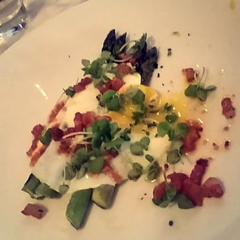 Marlowe - Asparagus appetizer with egg and pancetta - Diners Near Me - San Francisco, California Marlowe - Asparagus appetizer with egg and pancetta - Diners Near Me - San Francisco, California