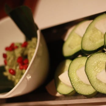 Topolobampo - Guacamole dip with cucumbers - Mexican Near Me - Chicago, Illinois